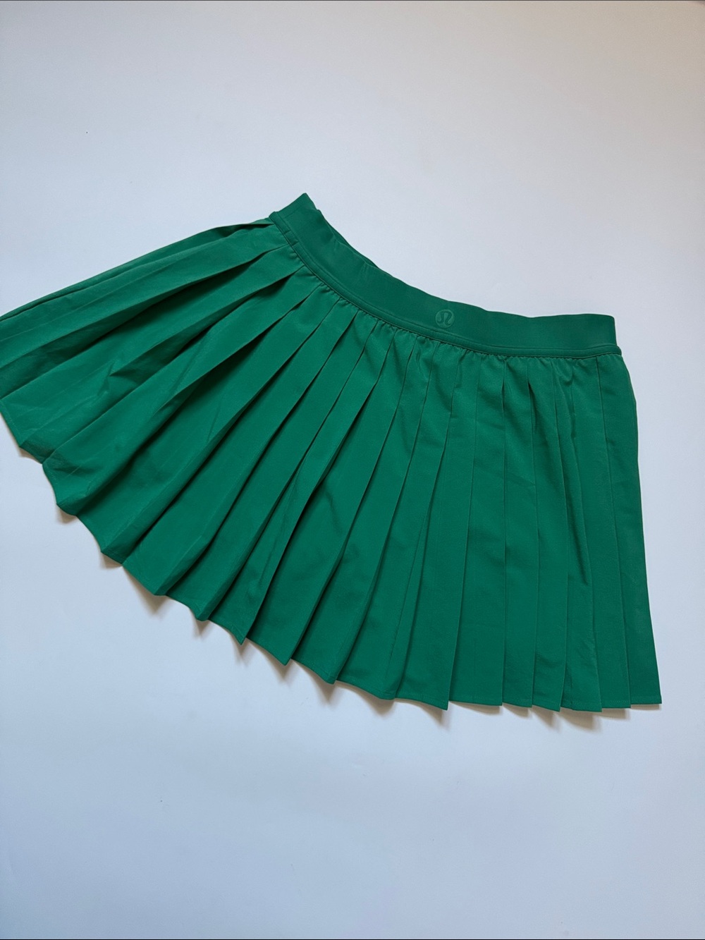 lululemon athletica Pleated Green Mini Skort